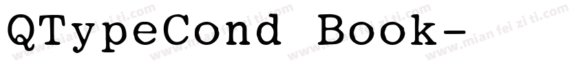 QTypeCond Book字体转换